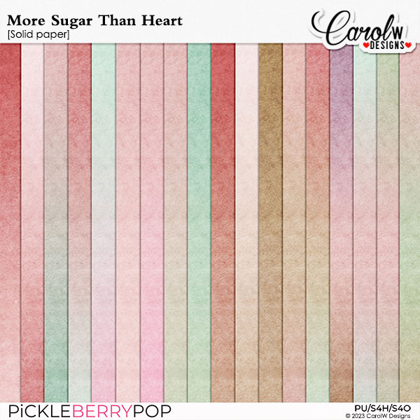 More Sugar Than Heart-Solid paper