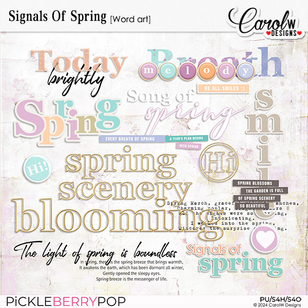 Signals Of Spring-Word art