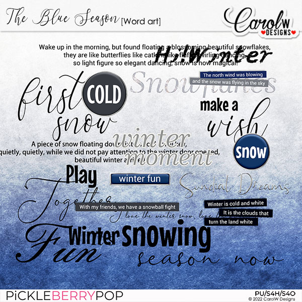 The Blue Season-Word art