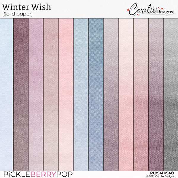 Winter Wish-Solid paper