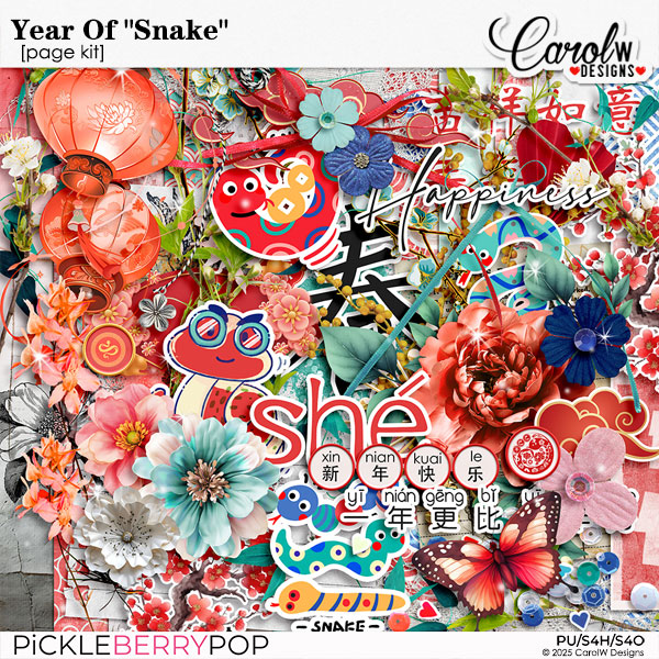Year Of "Snake"-Page Kit