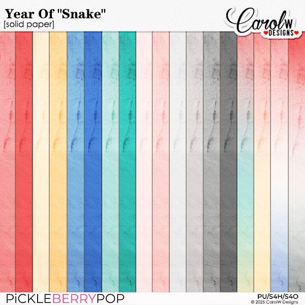 Year Of "Snake"-Solid papers