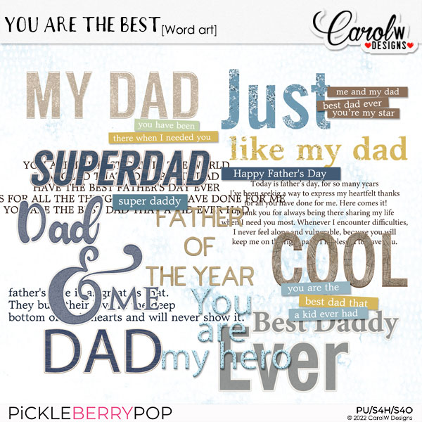 You Are The Best-Word art