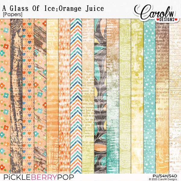 A Glass Of Ice:Orange Juice-Papers