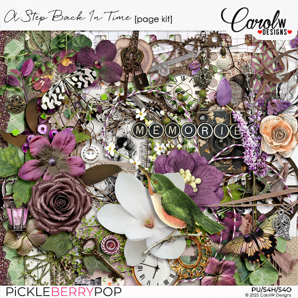 A Step Back In Time-Page Kit