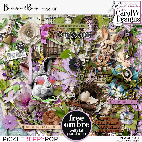 Bunnies and Bows-Page Kit (full kit)