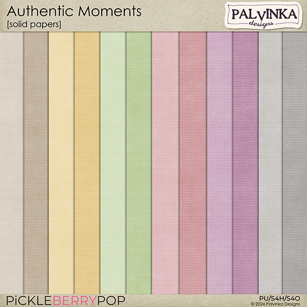 Authentic Moments Solid Papers