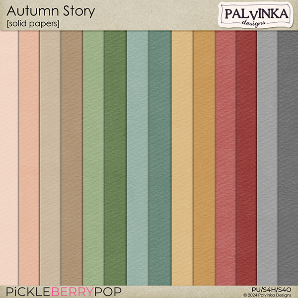 Autumn Story Solid Papers