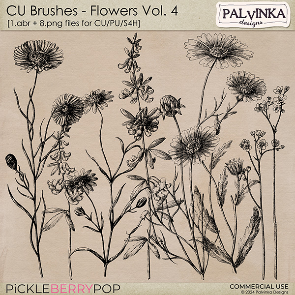 CU Brushes - Flowers 4