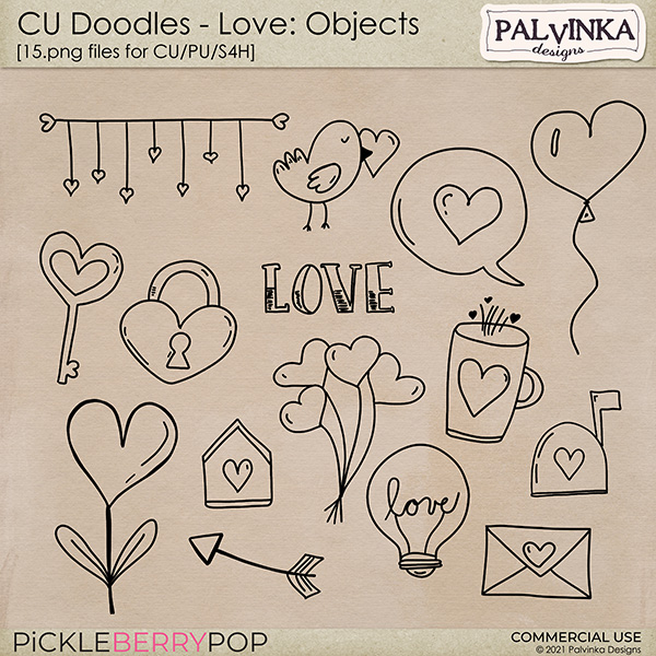 CU Doodles - Love Objects