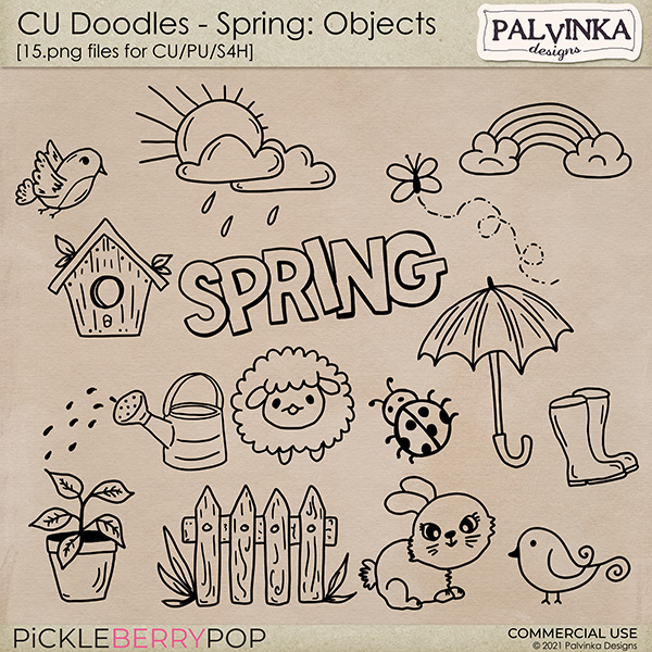 CU Doodles - Spring Objects