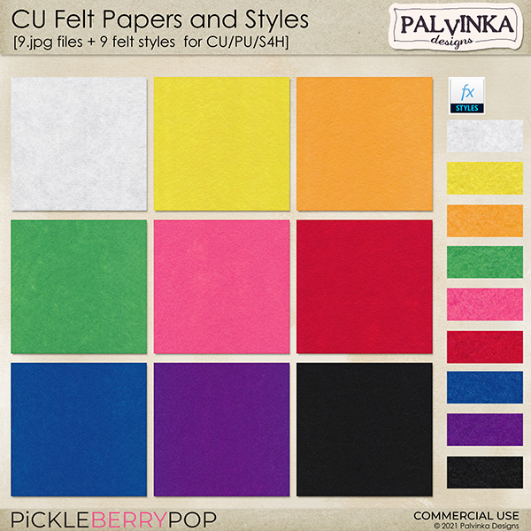 CU Felt Papers and Styles