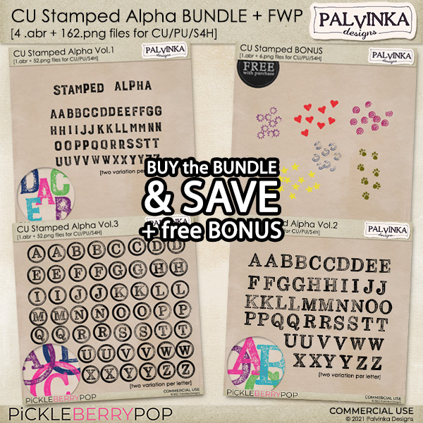 CU Stamped Alpha BUNDLE + free Bonus