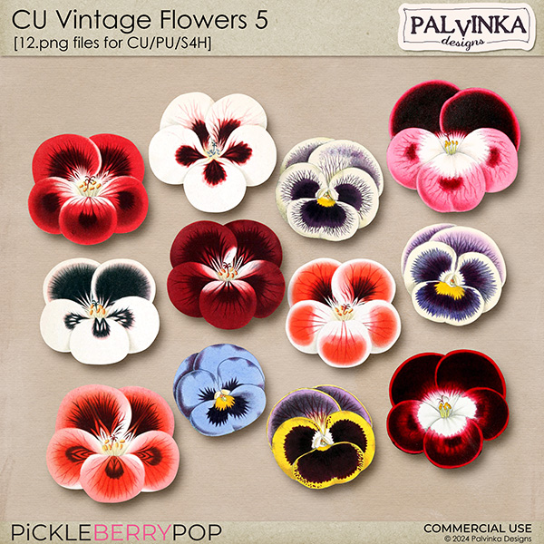 CU Vintage Flowers 5