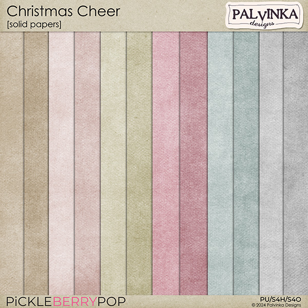 Christmas Cheer Solid Papers