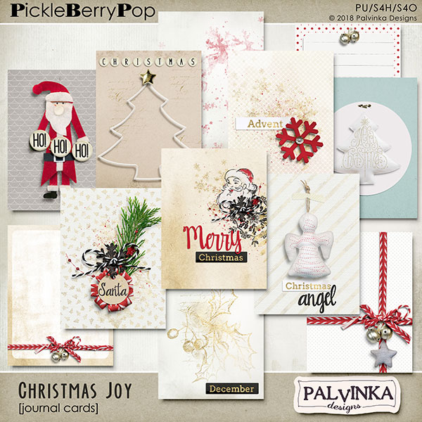 Christmas Joy Journal Cards