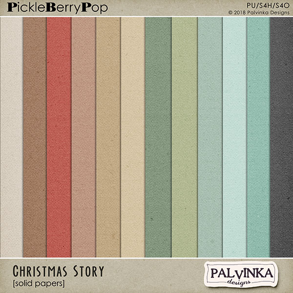 Christmas Story Solid Papers