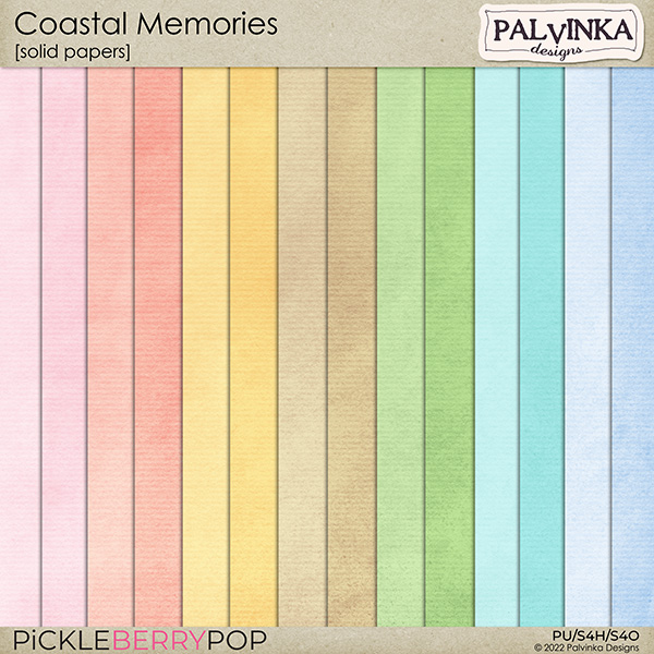 Coastal Memories Solid Papers