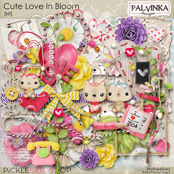 Cute Love In Bloom Kit and Alpha