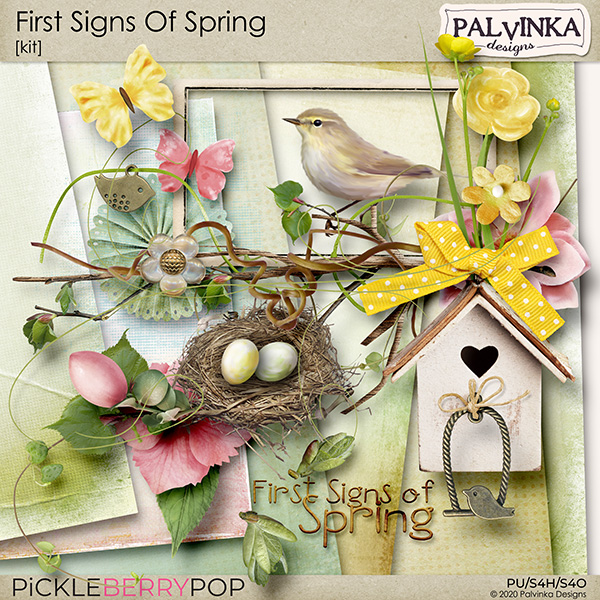 First Signs Of Spring Kit and Alpha