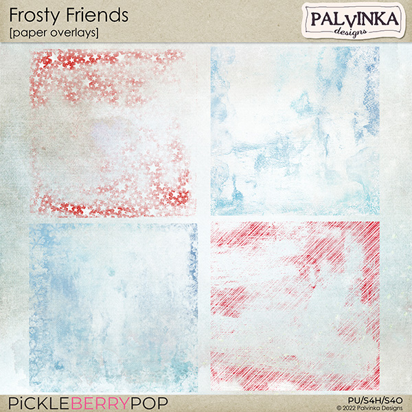 Frosty Friends Paper Overlays