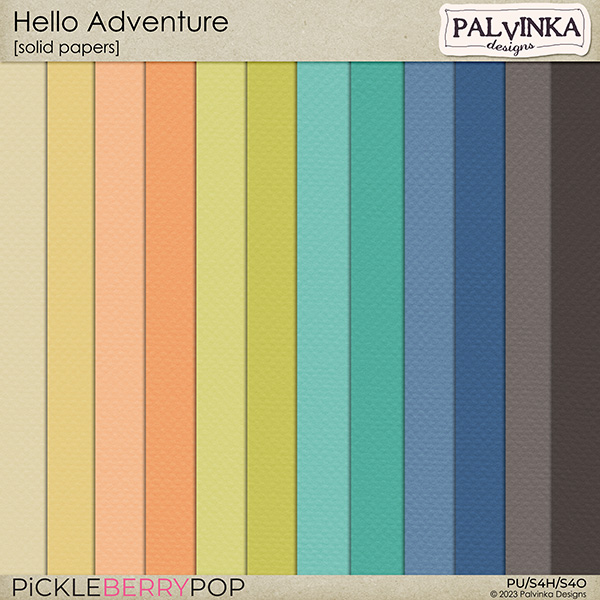 Hello Adventure Solid Papers