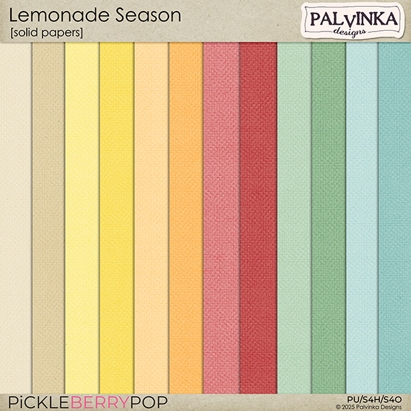 Lemonade Season Solid Papers