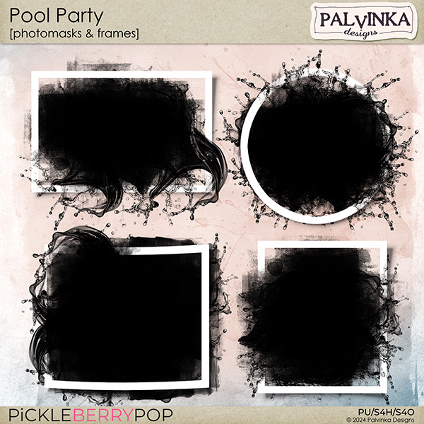 Pool Party Photomasks and Frames