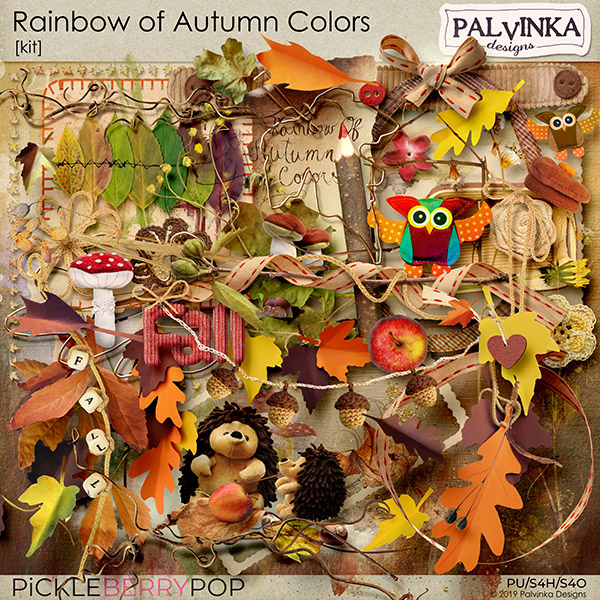 Rainbow of Autumn Colors Kit 