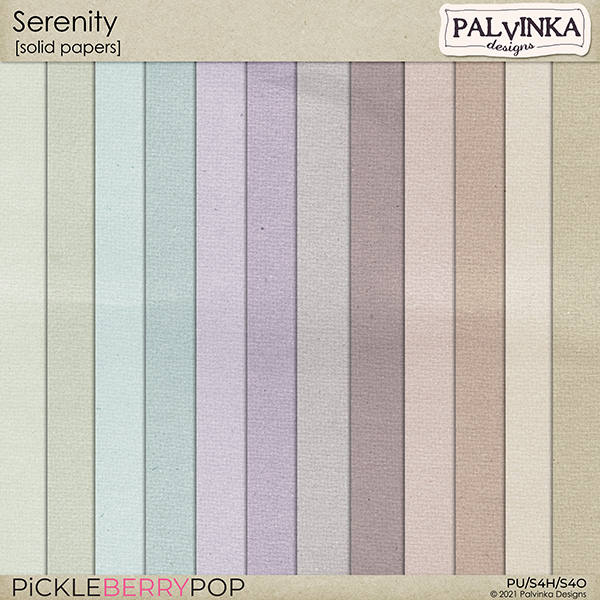 Serenity Solid Papers