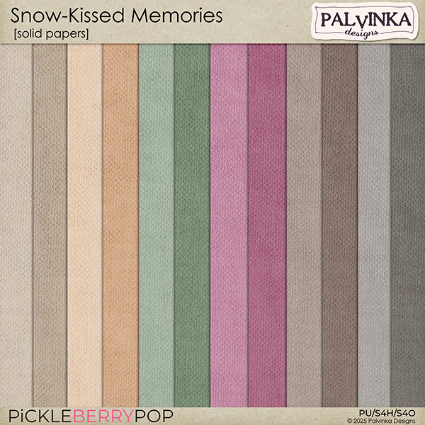 Snow-Kissed Memories Solid Papers