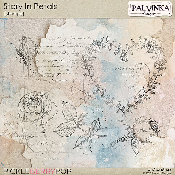 Story In Petals Stamps