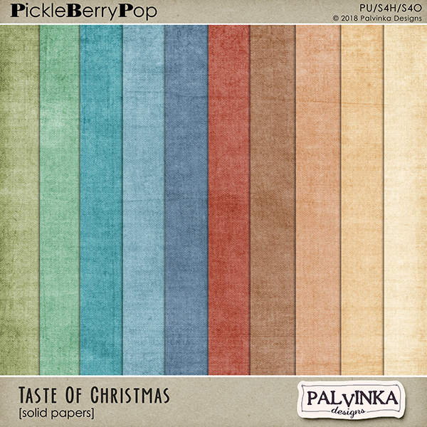 Taste Of Christmas Solid Papers