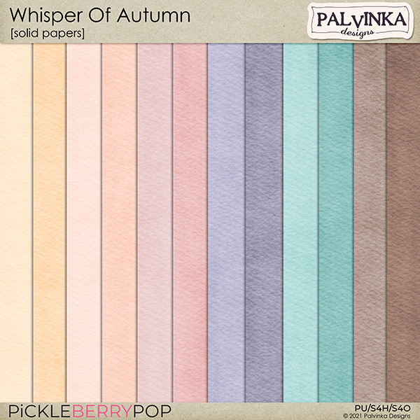 Whisper Of Autumn Solid Papers