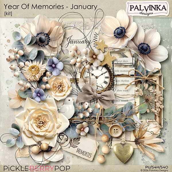 Year Of Memories - January Kit 