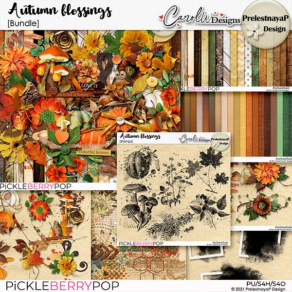 Autumn blessings Bundle-PrelestnayaP Design and CarolW Designs