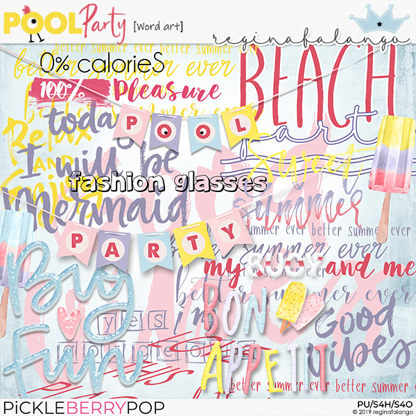 POOL PARTY WORD ART