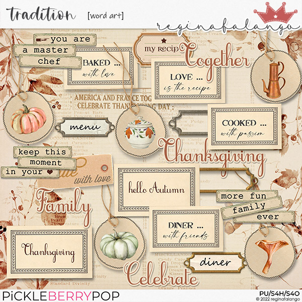 TRADITION WORD ART