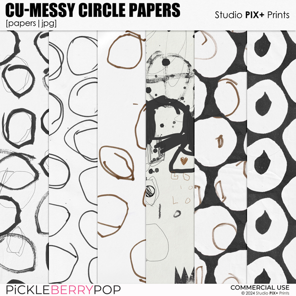 CU - Messy Circle Papers