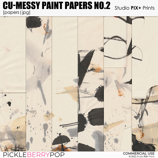 CU - Messy Paint Papers No.2