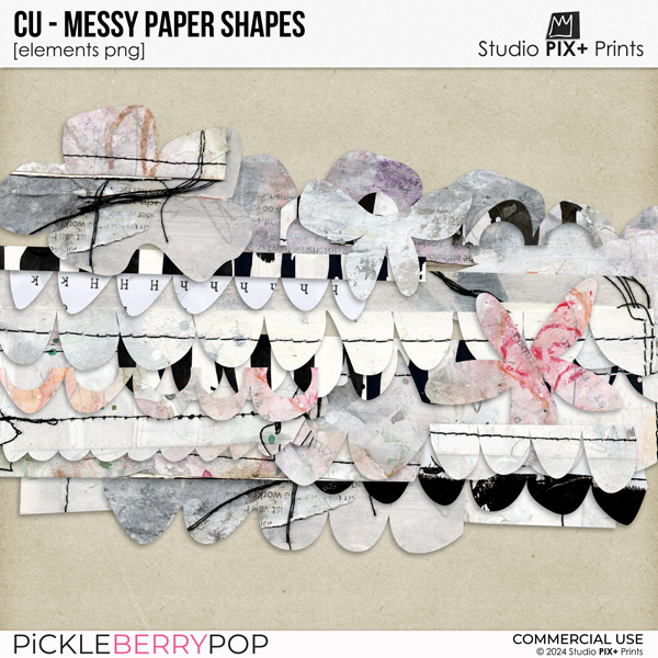 CU - Messy Paper Shapes