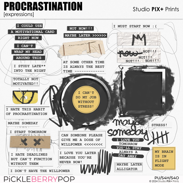 Procrastination - expressions