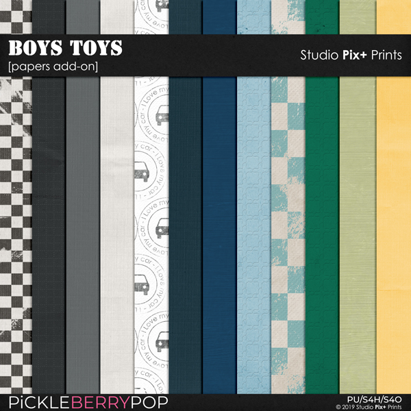 Boys Toys - Papers Add-on