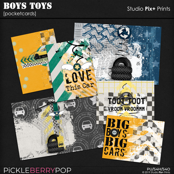 Boys Toys - Pocketcards