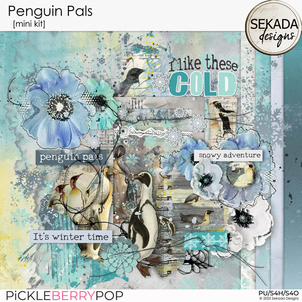 Penguin Pals  [mini kit] by Sekada Designs