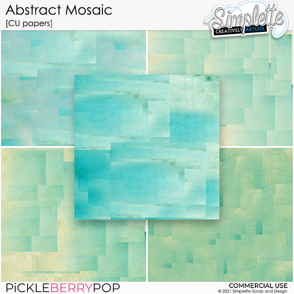 Abstract Mosaic (CU papers) by Simplette