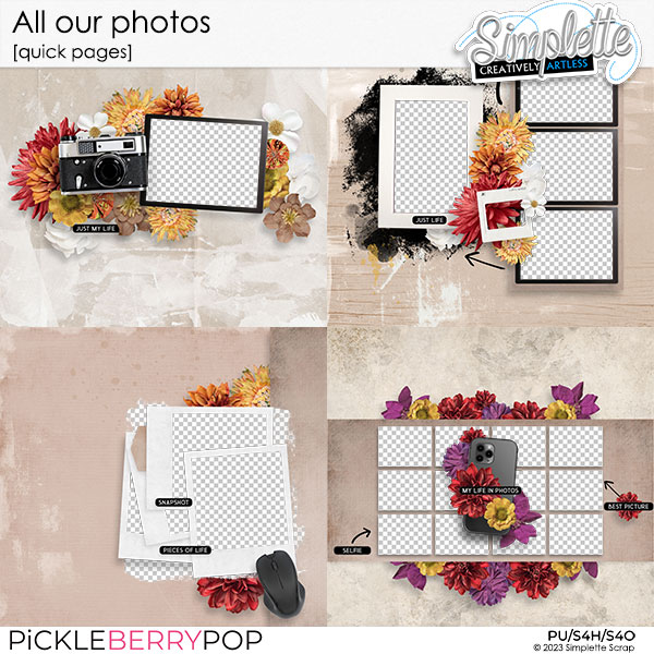 All our photos (quick pages) by Simplette