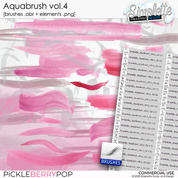 Aquabrush (CU elements + brushes) vol4