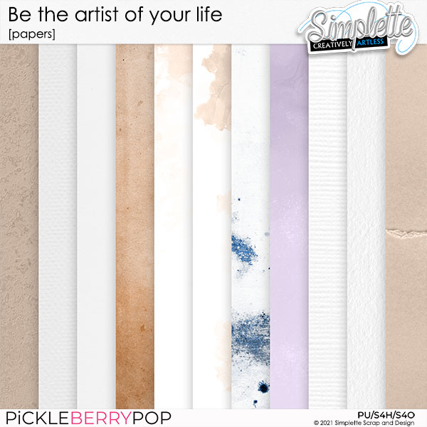 Be the artist of your life (papers) by Simplette