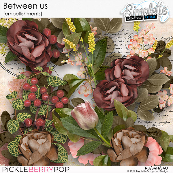 Between Us (embellishments) by Simplette